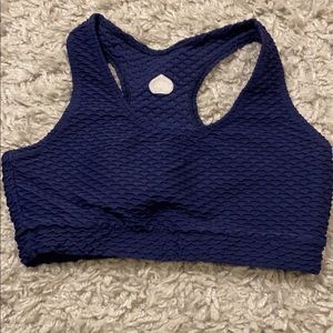 Croco Skin Top Midnight Blue